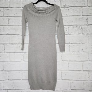knee length dresses for ladies Self-Portrait - White Pointelle Diamante Knit Mini Dress main image 1